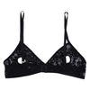Image of YiZYiF Women Sexy Open Nipple Bra Lingerie Soft Lace Sexy Bra Floral Sheer Nipple Hollow out Bralette Wire-free Unlined Bra Top