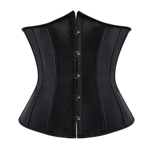 corset underbust plus size sexy bodyshaper costumes bustiers corsets cincher ladies burlesque corselet red black blue pink brown
