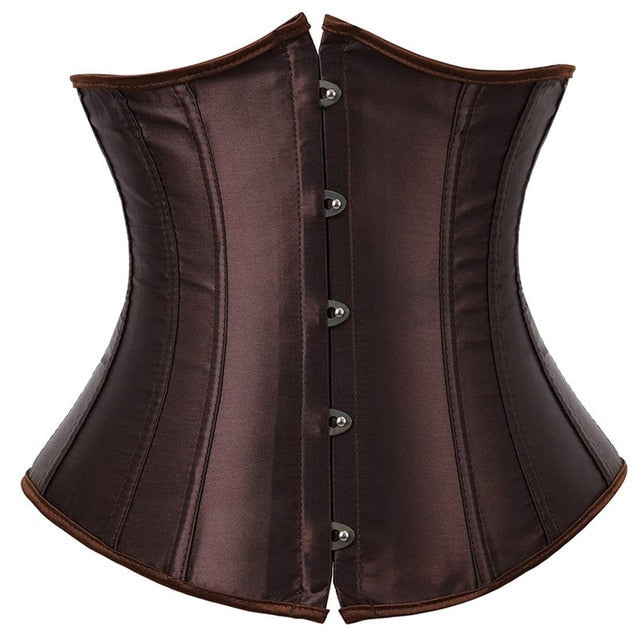 corset underbust plus size sexy bodyshaper costumes bustiers corsets cincher ladies burlesque corselet red black blue pink brown