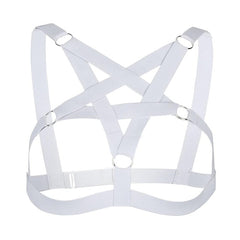 iiniim Women Sexy Bondage Criss Cross Exotic Lingerie Cupless Open Bra Top Hollow Out See Through Cage Upper Body Chest Harness