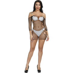 ms ragdoll Fishnet Underwear Elasticity Cotton Lenceria Sexy Lingerie Mesh Baby Doll Dress Erotic Lingerie For Women Sex Costume