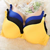 Image of new fashion sexy simple push up bra front button candy color A B C cup bras for women underwear brassiere lingerie bralette