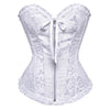 Image of Burvogue Underbust Steampunk Corset Waist Control Gothic Corsets Cincher with Curved Hem Bustiers Embroidery Short Waist Trainer  (13)